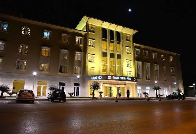 Grand white city hotel