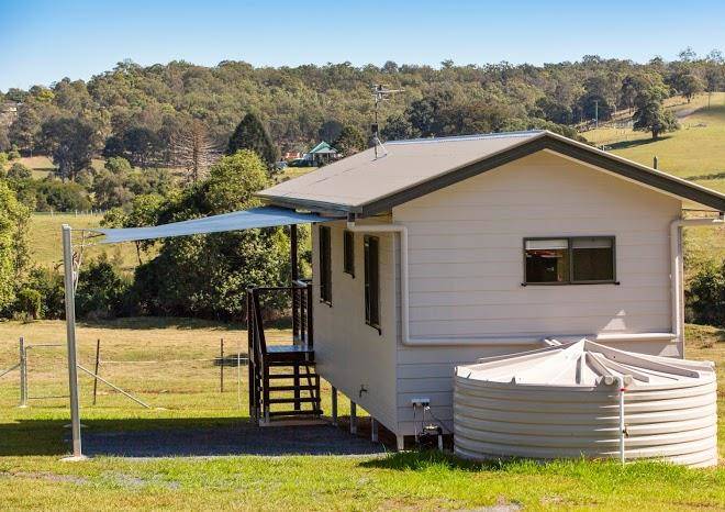 Valley cabins by the creek