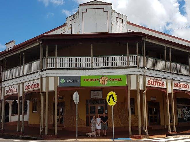 Atherton backpackers at the grand hotel