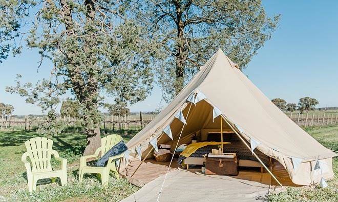 Grapevine glamping