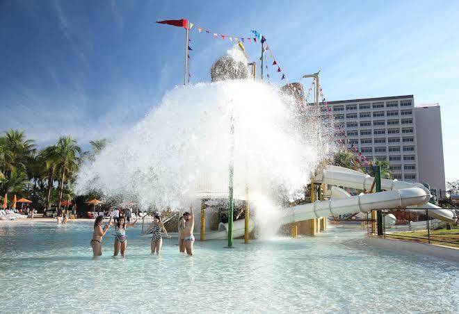 Hot beach resort