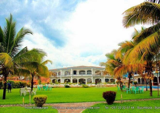 Hotel restaurant tanganyika lake view