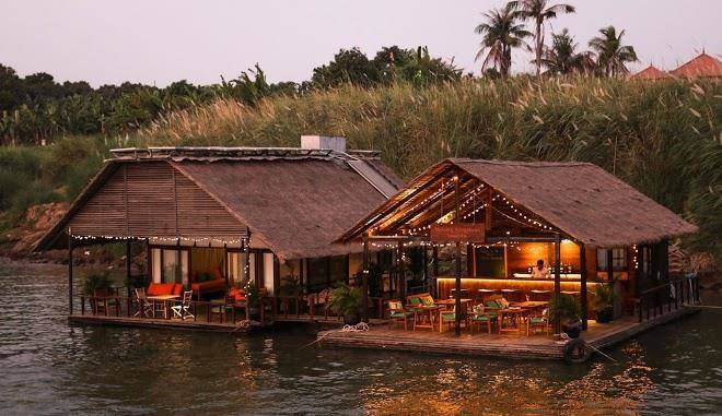 Floatation floating bungalows