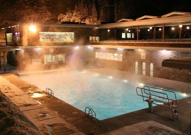 Radium hot springs