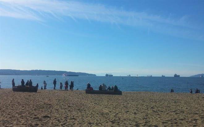 The beach