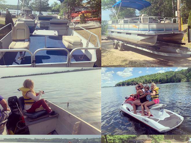 Sunset retreat on rice lake