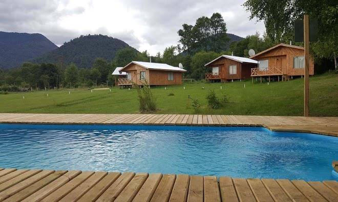 Cabanas borde volcan