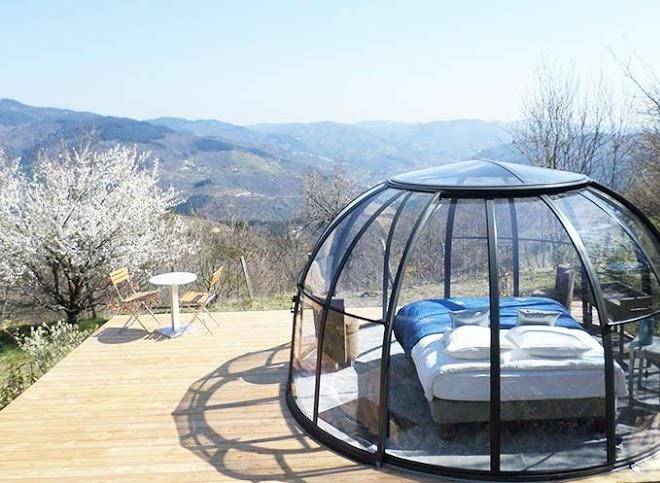 Nuits d'y cimes hebergement insolite bulle transparente rhone alpes