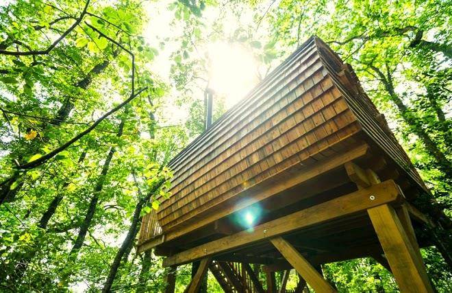 Cabanes perchees natura tazenat