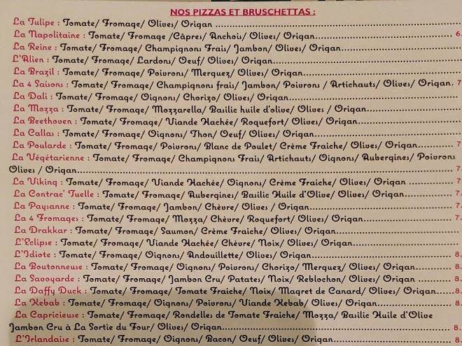 Les pizzas de la lanterne