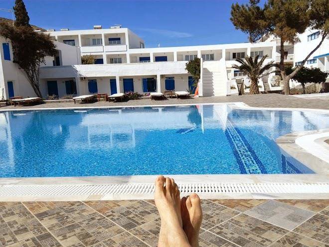 Lagada Beach Adamas Milos Griekenland Image