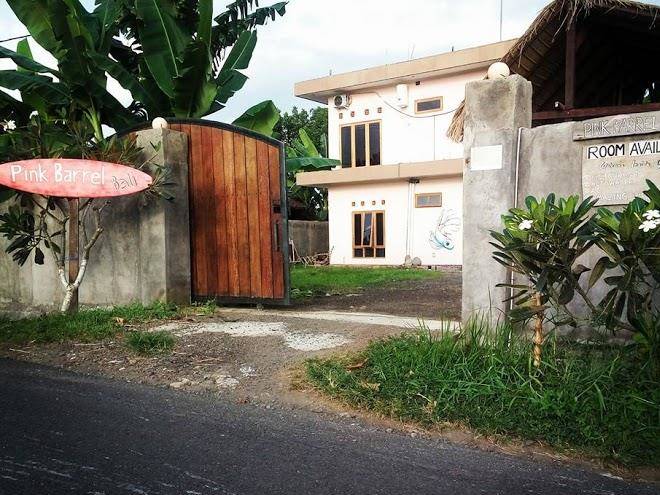 Pink barrel bali surf and stay medewi