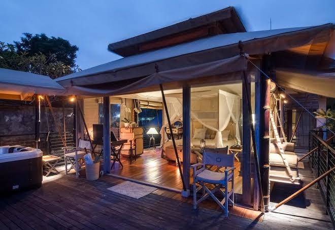 Bali beach glamping