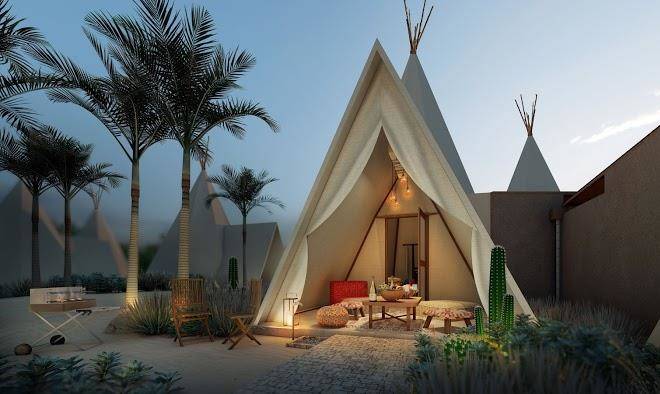 Anmon desert themed glamping resort