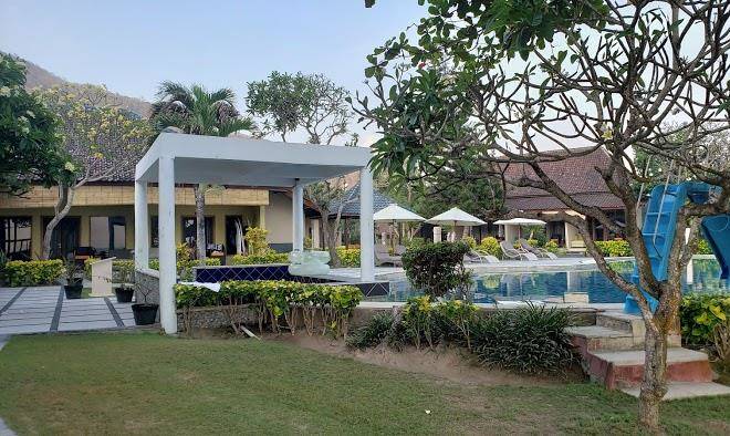 Tropical beach resort