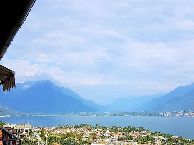 Lake como panoramic view