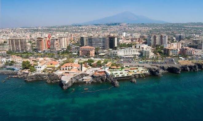 Seafront in the city
