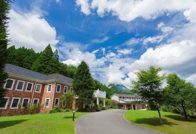 Yufuin hotel forest terrace