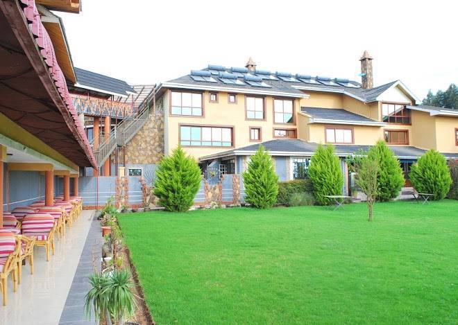 Misty mountain lodge