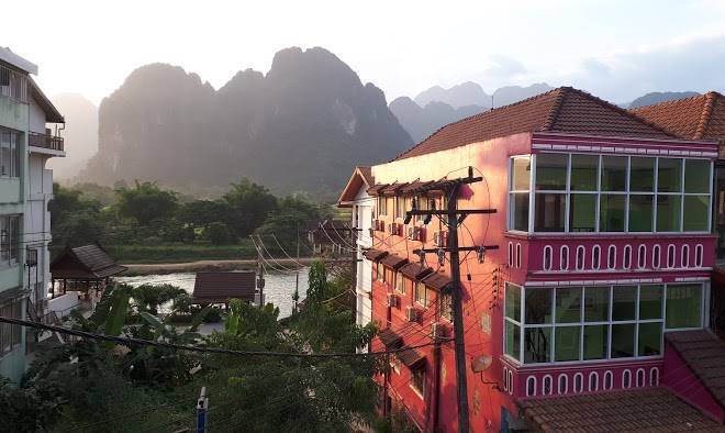 Vang Vieng Sunset Image