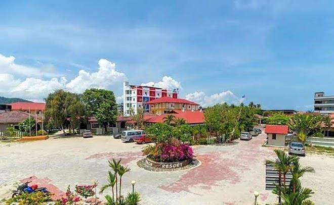 Sandy beach resort