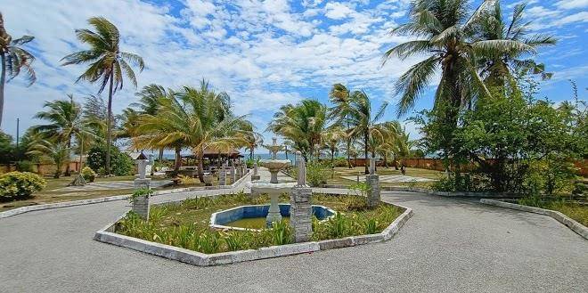 White sand beach resort