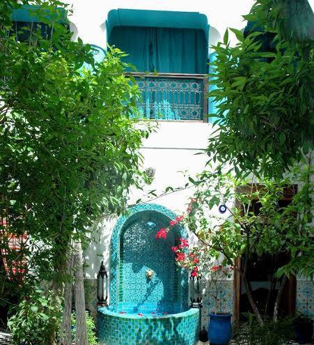 Riad blue berber