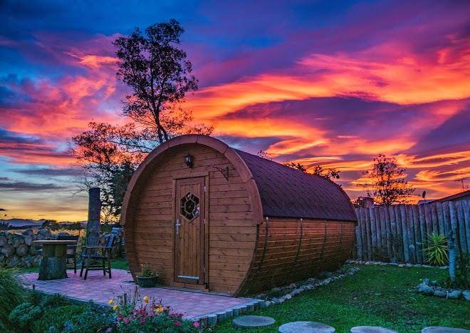 Marlborough wine barrel cabins
