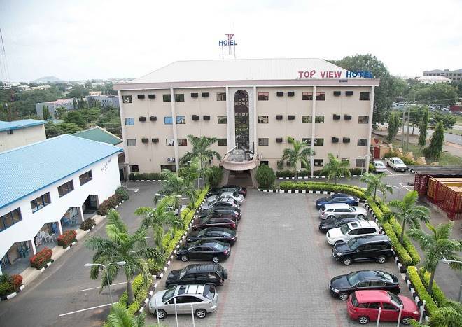 Top view hotel