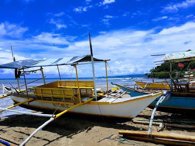 White sand beach resort