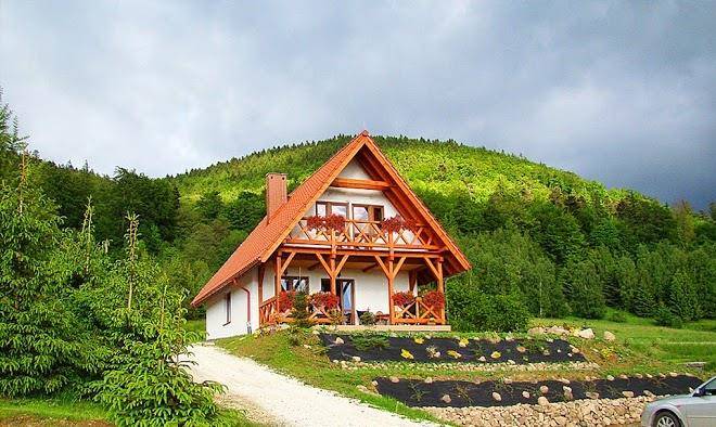 Alpejka domek w gorach