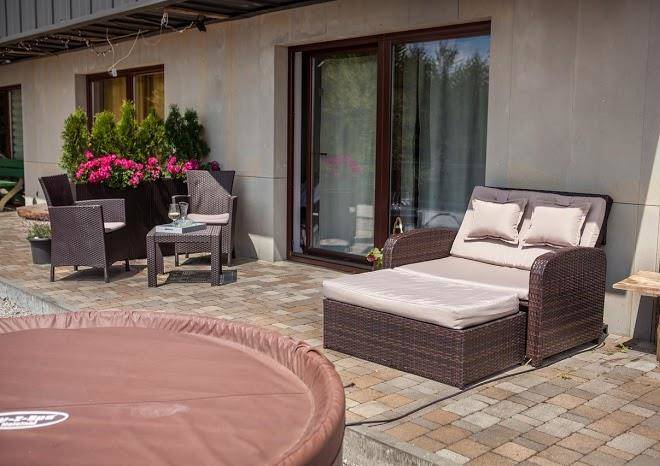 Panorama chelm domek w gorach z widokiem na relax spa i sport