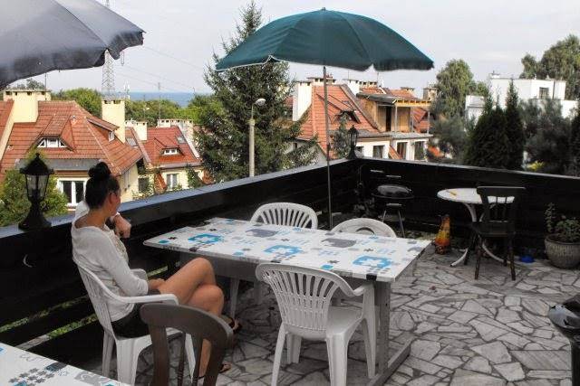 Hotelik z widokiem na morze