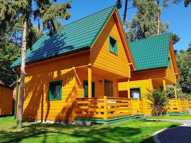 Zielone Domki Caloroczne Domki Drewniane Image