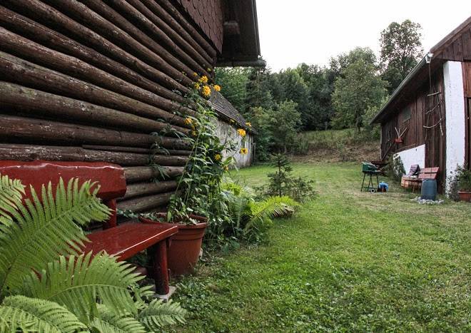 Wooden Log Cabin In Prosiek Image