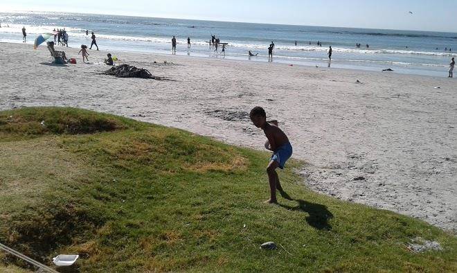 On the beach
