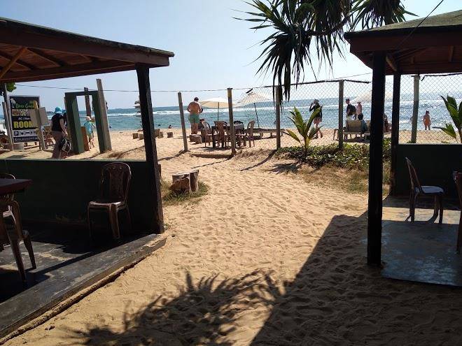 Beer garden beach resort
