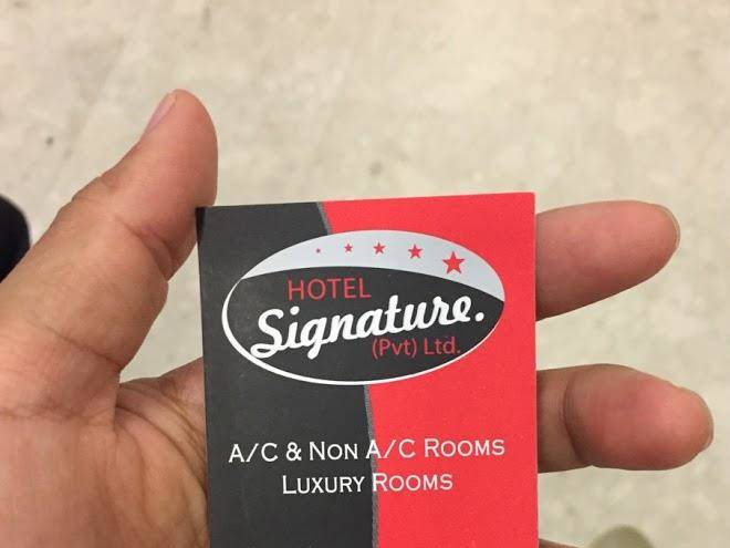 Hotel signature