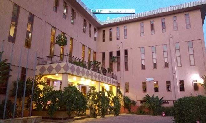 Lush garden hotel