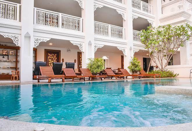 White boutique hotel and spa
