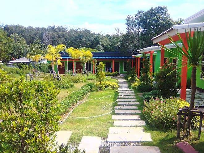 Rubber tree resort at koh lanta krabi thailand