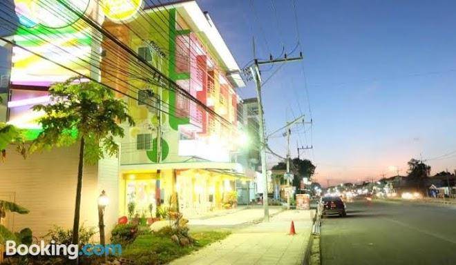 The colorful hotel