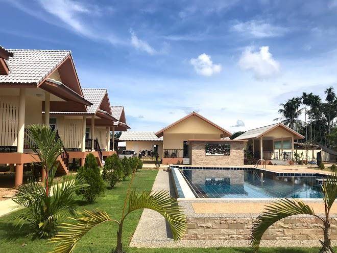 Poolside bungalows