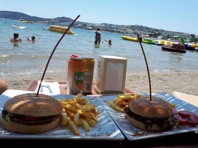 Gumbet beach resort restaurant