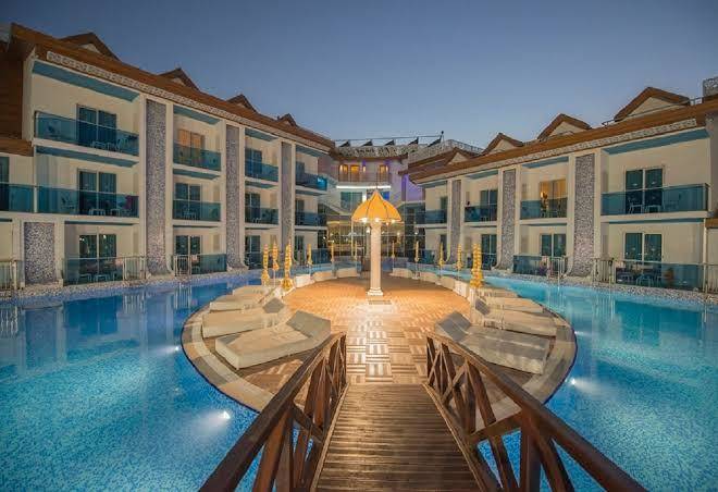 Ocean blue high class hotel