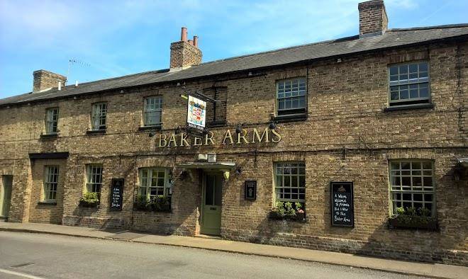 Baker Arms Open For Take Out Food Image