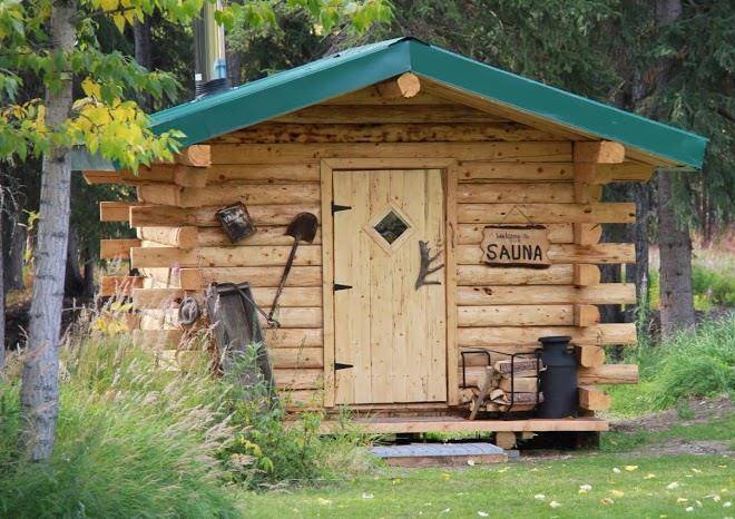 Log cabin wilderness lodge