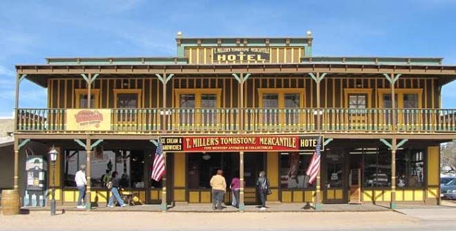 T miller's tombstone mercantile & hotel & ice cream parlor