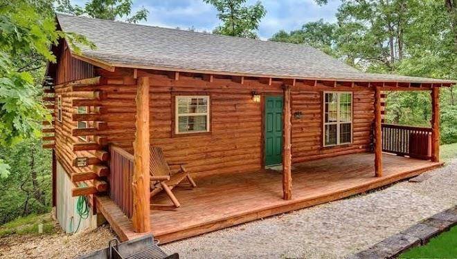 Lake forest luxury log cabins