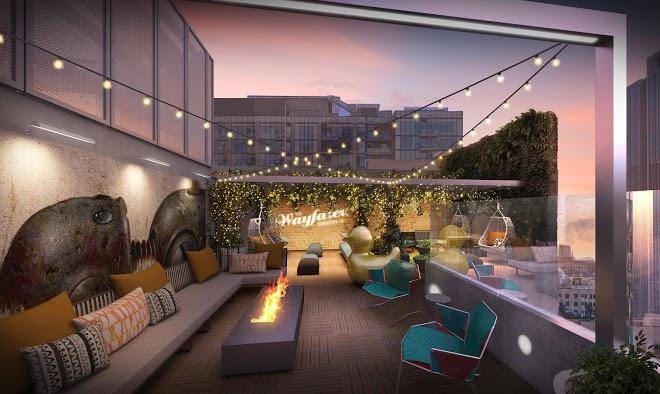 The rooftop at the wayfarer downtown la
